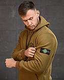 Флісовий спортивний костюм Stone island coyot ВТ0552, фото 3
