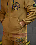 Флісовий спортивний костюм Stone island coyot ВТ0552, фото 6