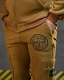 Флісовий спортивний костюм Stone island coyot ВТ0552, фото 9