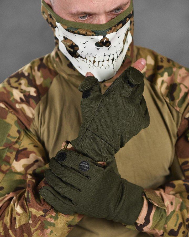 Рукавички Patriot BH відкидні пальці, гумові накладки ВТ6453, фото 1