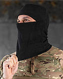 Балаклава флісова чорна ВТ0594, фото 2