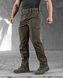 Тактичні штани SoftShell oliva з гумкою ВТ7618, фото 2