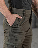 Тактичні штани SoftShell oliva з гумкою ВТ7618, фото 4