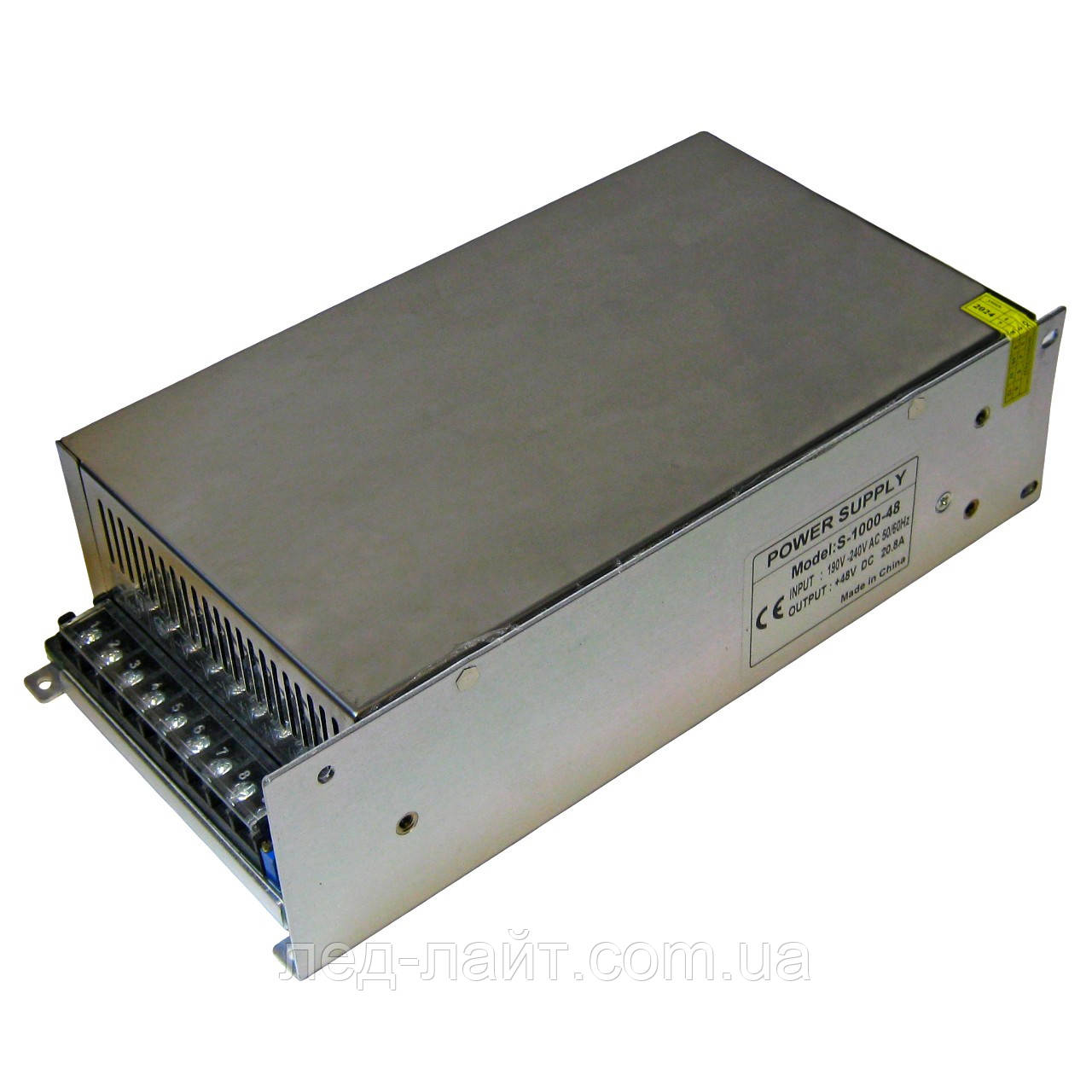 Блок живлення 48V 20A 1000W у перфорованому корпусі