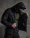 Тактичний костюм SoftShell Police black ВТ7623, фото 4
