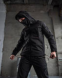 Тактичний костюм SoftShell Police black ВТ7623, фото 5