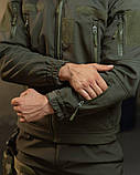 Демісезонний тактичний костюм софтшол Softshell ROCKET олива НП4862, фото 7