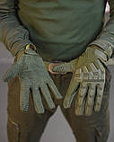 Рукавички тактичні escalibur олива ВТ 2531, фото 3