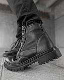 Зимові черевики Берці shaved black mex НП4890, фото 4