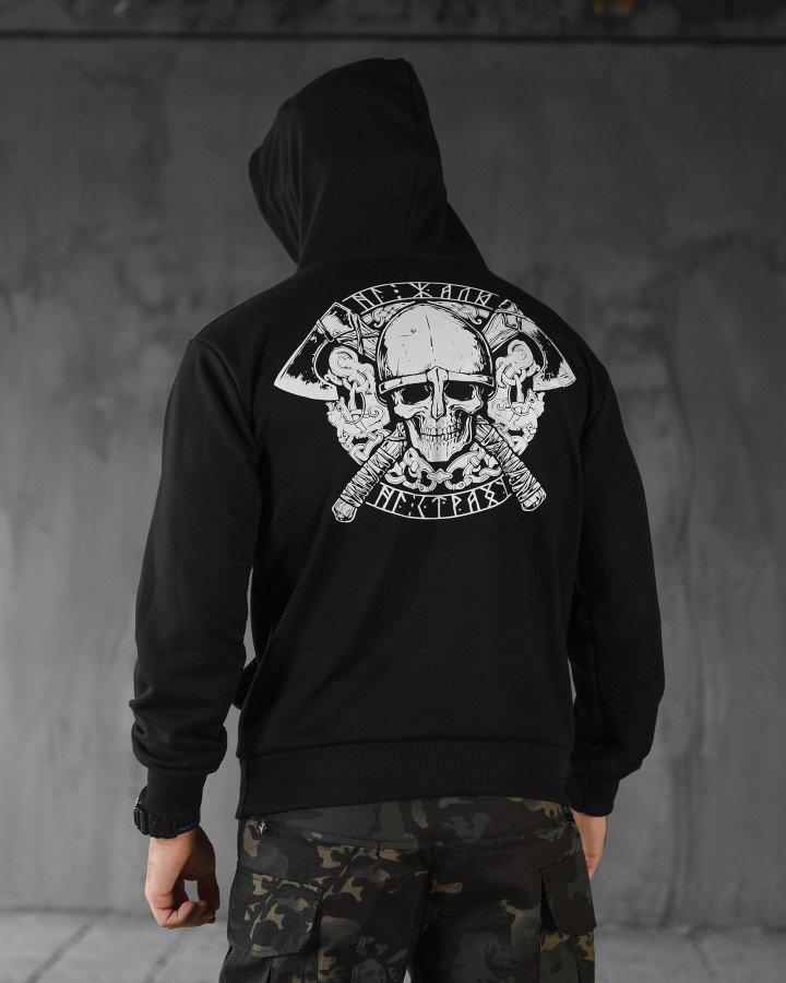 Худі maklin black череп НП4964