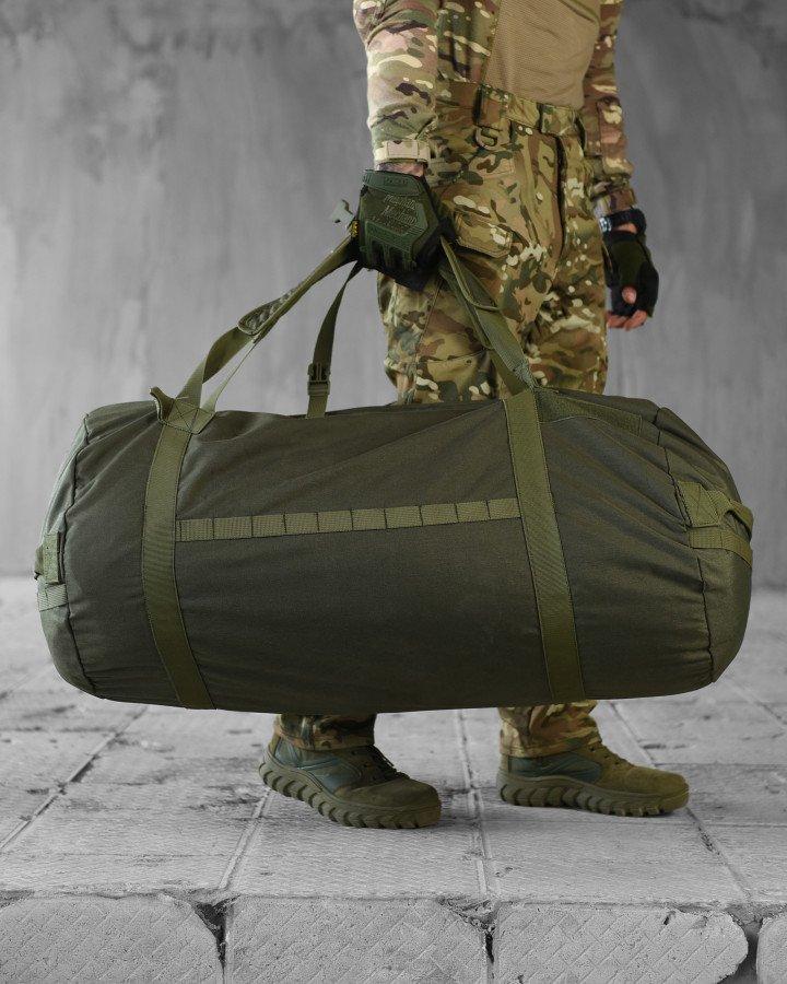 Баул кордюру 120 л олива НП4932, фото 1