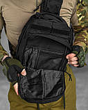 Сумка через плече тактична SILVER KNIGHT black РГ5516, фото 3