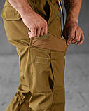 Тактичні штани софтшел джогер кайот НП4889, фото 6