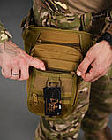 Сумка тактична на стегно SILVER KNIGHT кайот РА4981, фото 3