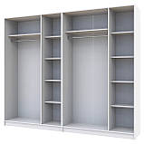 Комплект шаф для одягу Doros Промо (2 шт.) 270х48х204 см Білий (DRS-011215), фото 3