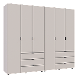 Комплект шаф для одягу Doros Гелар (2 шт.) 232,4х49,5х203,4 см Кашемір (DRS-011241), фото 2