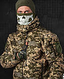 Зимовий тактичний костюм софтшел піксель jumper (подвійний фліс), фото 4