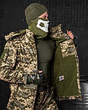 Зимовий тактичний костюм софтшел піксель jumper (подвійний фліс), фото 7