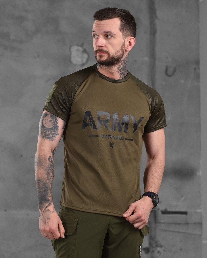 Потоотводна футболка Army темний мультикам ВТ1018, фото 1