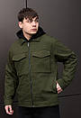 Однотонна куртка для чоловіків Staff zumi khaki, фото 7