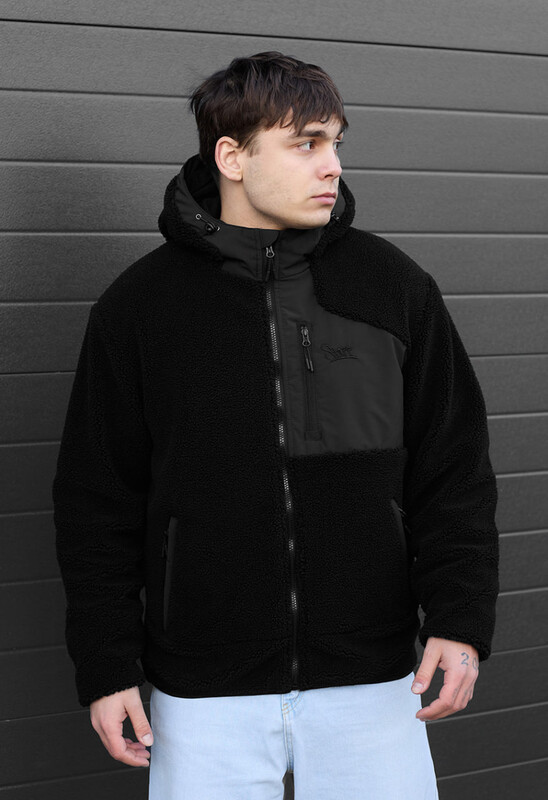 Молодіжна хутряна куртка Staff tixa black