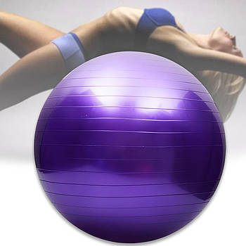 Фітбол-м'яч для заняття фітнесом до 100 кг діаметром 75 см Rising Anti Burst Gym Ball