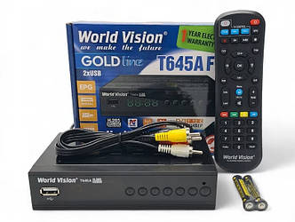 Тюнер т2 World Vision Т645A FM з навчаємим пультом