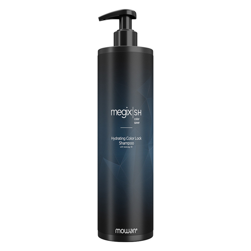 Шампунь зволожувальний для фарбованого волосся Hydrating Color Lock Megix Mowan, 1000 мл професійна косметика