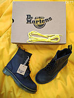 Женские ботинки Dr. Martens (черные) демисезонная обувь на каждый день D177