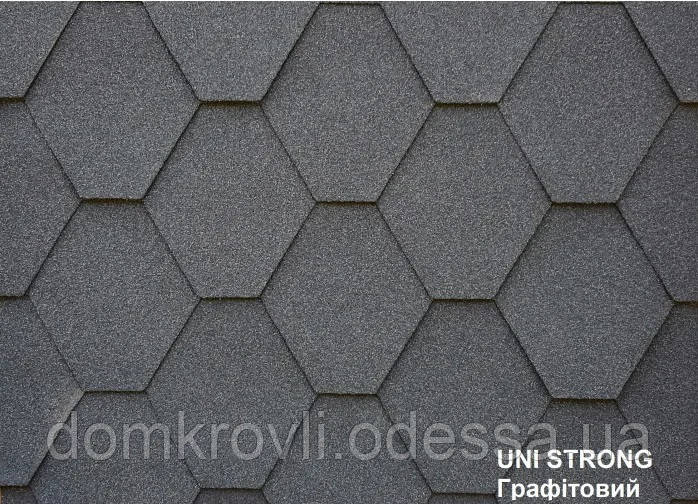 Бітумна черепиця Matizol UNI STRONG чорна сота Польща