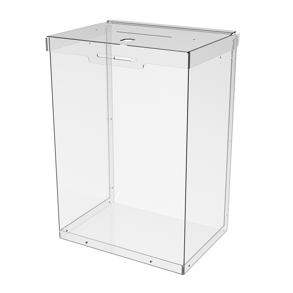 Скринька EKOSTAR с замком для пожертв та збору грошей 210x150x300. Об'єм 9.5 літрів, фото 1