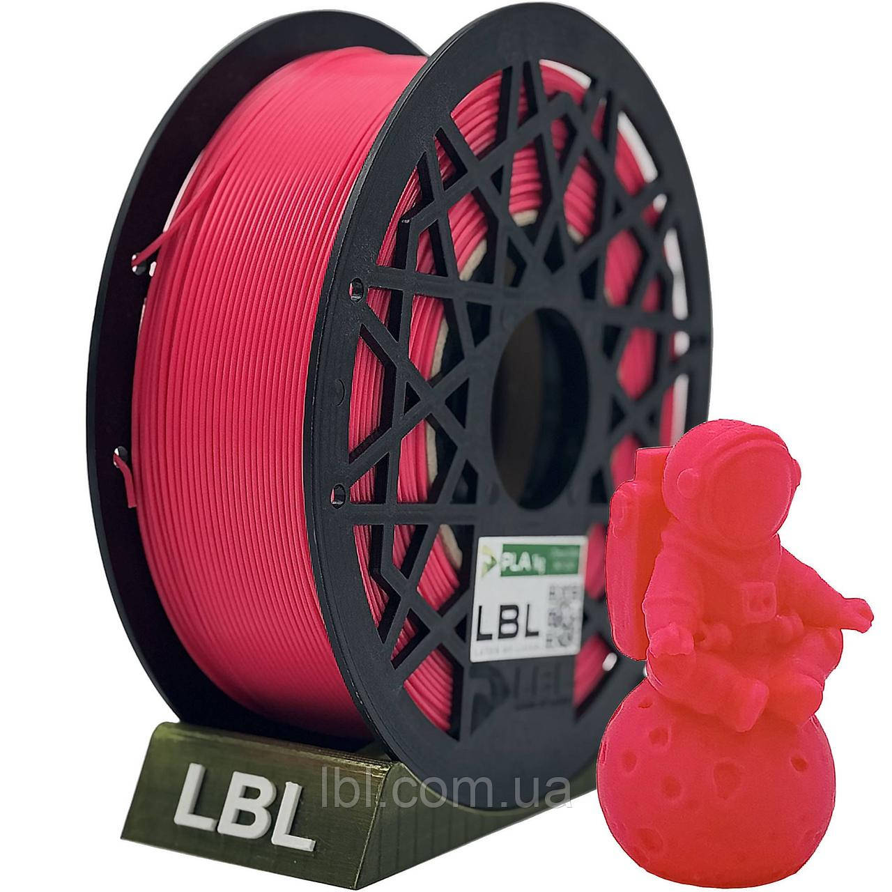PLA (ПЛА) пластик Рожевий NEON для 3D принтера 1.0 кг / 335 м / 1.75 мм