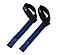 Лямки для тяги, штанги та турніку PowerPlay Lifting Gym Straps чорно-сині, фото 6