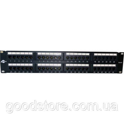 Патч-панель Atcom 19" 48 портов UTP (P5148) - оригінал, фото 1