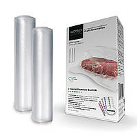 Плівка для вакууматора гофрована CASO 2 рулону в комплекті 25 x 600 см (1225)