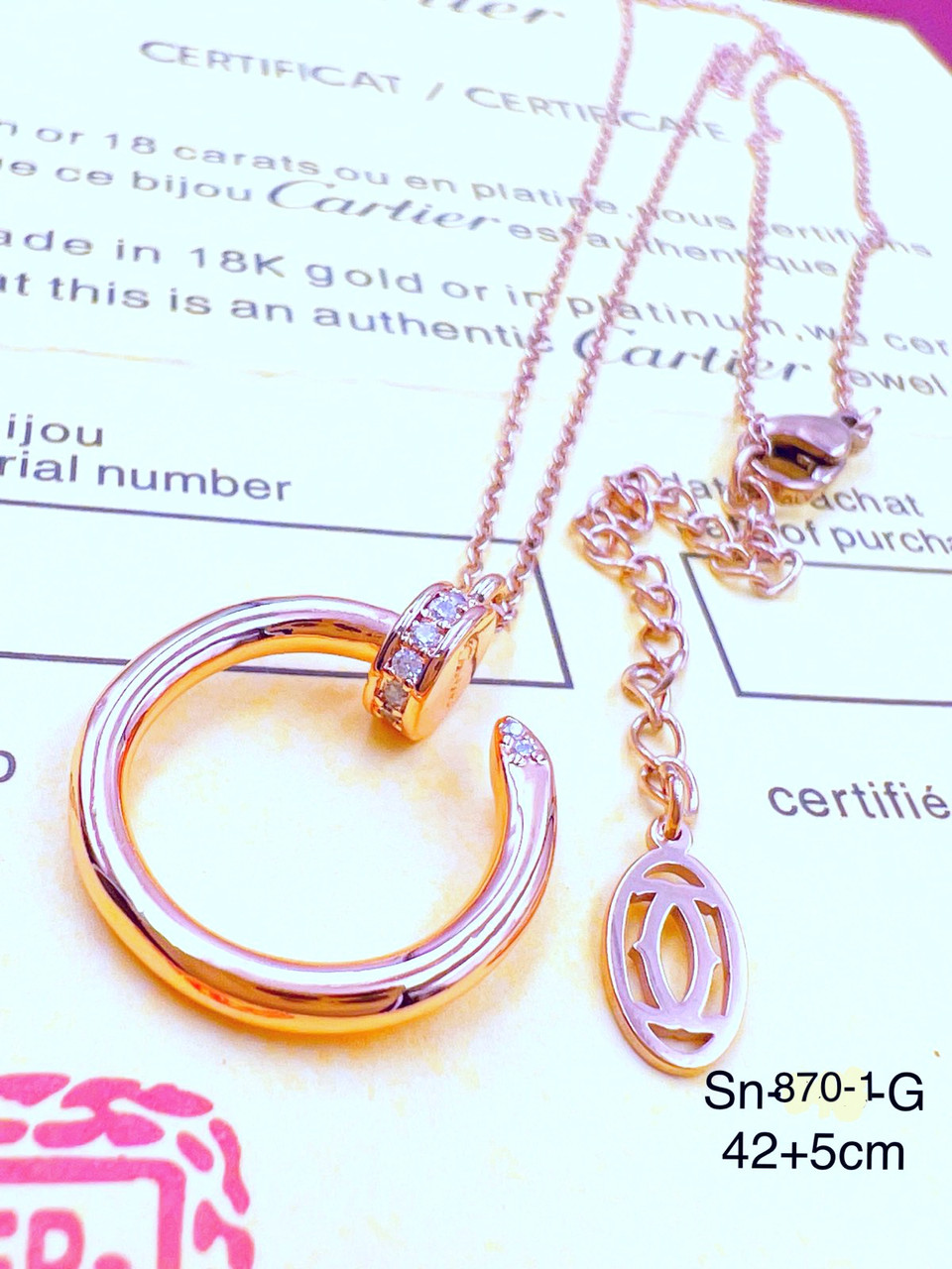 Ланцюжок Stainlees Steel (преміум) (14-K) двосторонній