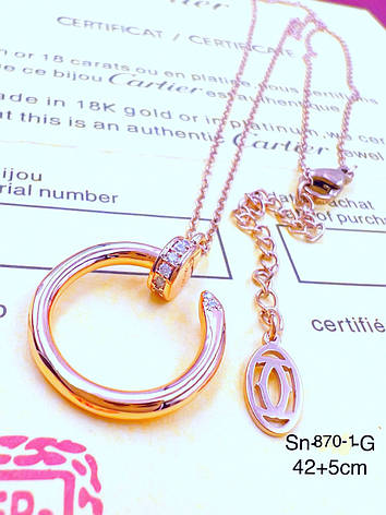 Ланцюжок Stainlees Steel (преміум) (14-K) двосторонній, фото 1