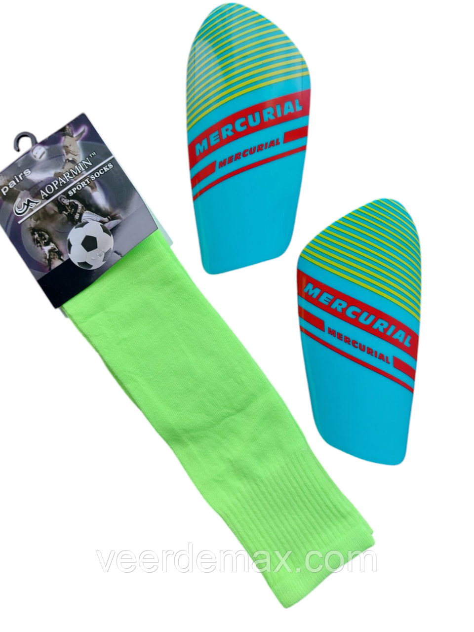 Футбольні щитки дитячі + гетри ( комплект), фото 1