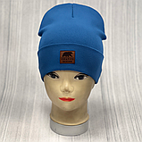 М 89517. Шапка подвійна з відворотом для  хлопчика "CREATIVE DESIGN", 2-8 років, різні кольори, фото 6