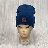 М 89517. Шапка подвійна з відворотом для  хлопчика "CREATIVE DESIGN", 2-8 років, різні кольори, фото 9