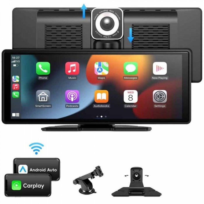 Автомобільний мультимедійний дисплей 10.26'' T26D (1 камера) Auto CarPlay Bluetooth FM