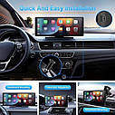 Автомобільний мультимедійний дисплей 10.26'' T26D (1 камера) Auto CarPlay Bluetooth FM, фото 3