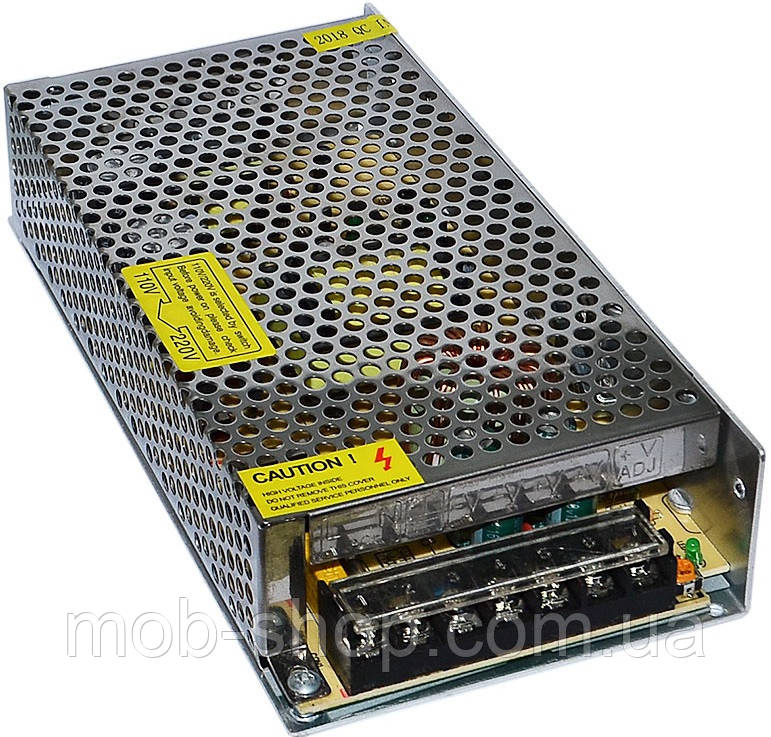Блок живлення адаптер 12V 15A 180W S-180-12 Метал перетворювач напруги 220В на 12В, фото 1