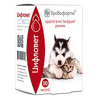 Цифловет краплі очні та вушні, 10 мл