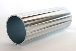 Стійка-колона до алюмінієвих поручнів ⌀65 мм тип коло колір Срібло 1 пог.м (10104с)