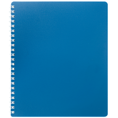 Блокнот зошит для нотаток CLASSIC, B5, 80 арк., клітинка, пластикова обкладинка BM.2419 Синій