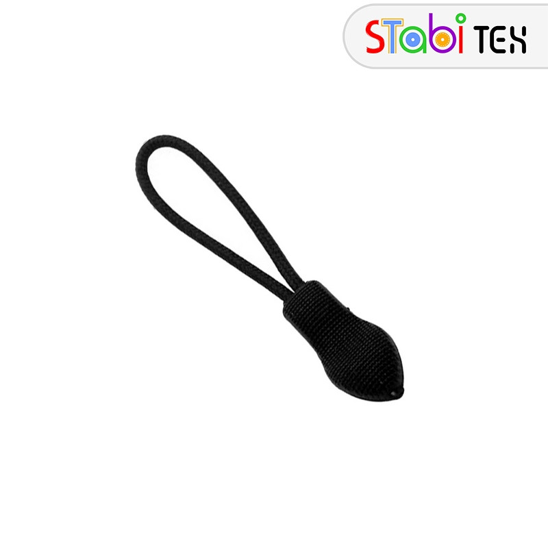 Шнурок для бігунка Туфелька №5 Чорний, фото 1