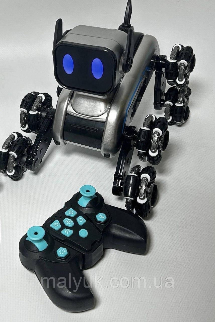 Собака робот восьмиколісна  трюкова Stunt Robot Dog на радіокеруванні
