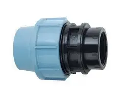 Муфта внутрішня різь 110x3" для ПНД труб компресійна