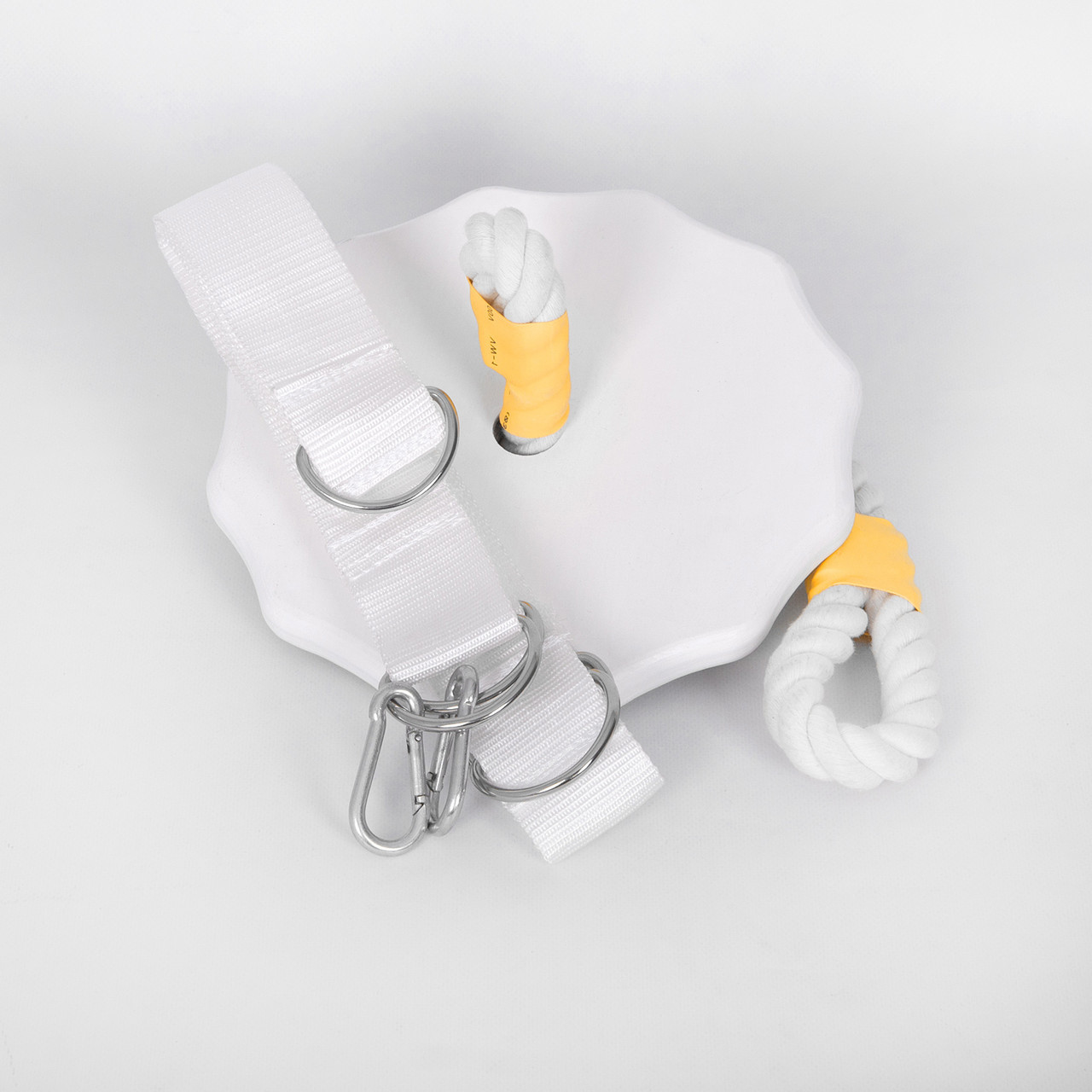 Дитяча гойдалка-тарзанка дерев'яна «ЕЛІТ» спортивна підвісна, біла, у подарунок фірмовий ранець Синій Манік, фото 1